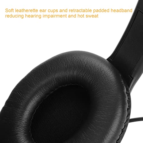 Kabelgebundenes Gaming-Headset, 120° Einstellbarer Stereo-Surround-Gaming-Kopfhörer, Lautstärkeregler, Geräuschunterdrückung, Spielkopfhörer mit Mikrofon, 3,5-mm-Stecker für Bild 6
