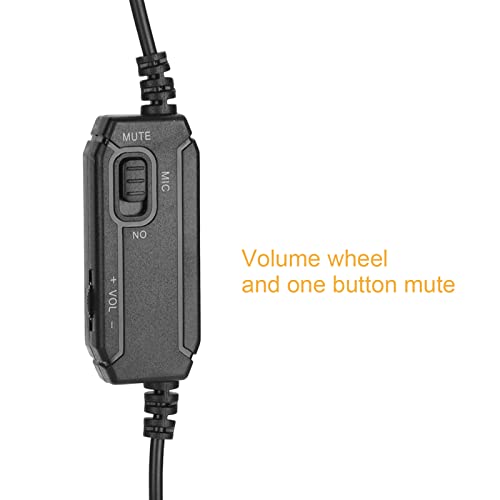 Kabelgebundenes Gaming-Headset, 120° Einstellbarer Stereo-Surround-Gaming-Kopfhörer, Lautstärkeregler, Geräuschunterdrückung, Spielkopfhörer mit Mikrofon, 3,5-mm-Stecker für Bild 7