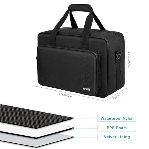 PS5/PS5 Pro/PS4 Tasche,PS5 Tragetasche Kompatibel mit Playstation 5 Konsole,PS5 Disk,Digital Edition,Konsolentasche mit Unterteilbaren Fächer für PS5 Controller,PS5-Spiele,Gaming-Headset und Zubehör Bild 2