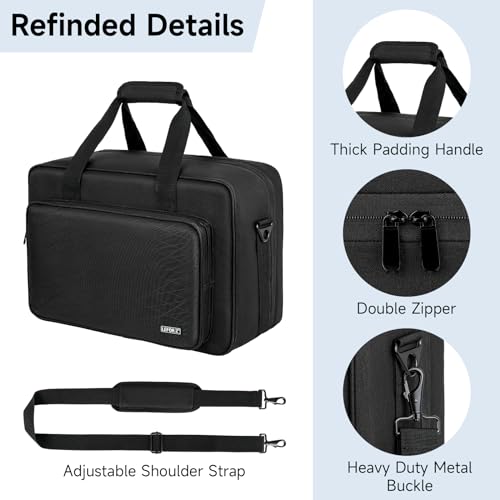 PS5/PS5 Pro/PS4 Tasche,PS5 Tragetasche Kompatibel mit Playstation 5 Konsole,PS5 Disk,Digital Edition,Konsolentasche mit Unterteilbaren Fächer für PS5 Controller,PS5-Spiele,Gaming-Headset und Zubehör Bild 3
