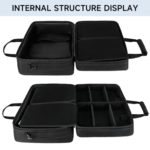 PS5/PS5 Pro/PS4 Tasche,PS5 Tragetasche Kompatibel mit Playstation 5 Konsole,PS5 Disk,Digital Edition,Konsolentasche mit Unterteilbaren Fächer für PS5 Controller,PS5-Spiele,Gaming-Headset und Zubehör Bild 7