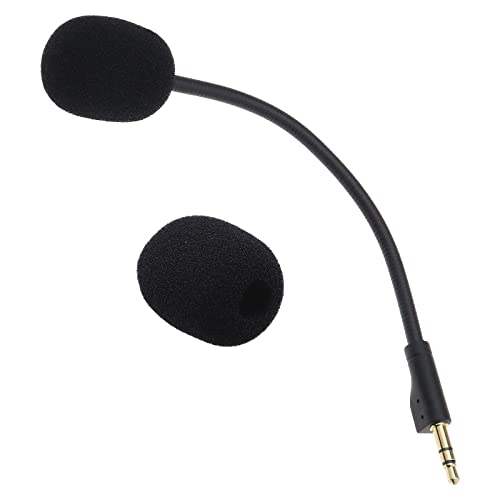 Mikrofon Ersatz Kompatibel mit Logitech G Pro/G Pro X 7.1 Kopfhörer mit Abdeckung aus Schwamm 3.5 mm Jack Geräuschunterdrückung in Schwarz Bild 1