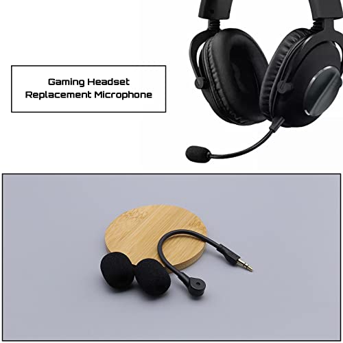 Mikrofon Ersatz Kompatibel mit Logitech G Pro/G Pro X 7.1 Kopfhörer mit Abdeckung aus Schwamm 3.5 mm Jack Geräuschunterdrückung in Schwarz Bild 2