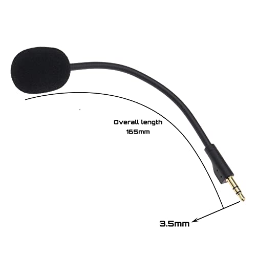 Mikrofon Ersatz Kompatibel mit Logitech G Pro/G Pro X 7.1 Kopfhörer mit Abdeckung aus Schwamm 3.5 mm Jack Geräuschunterdrückung in Schwarz Bild 4
