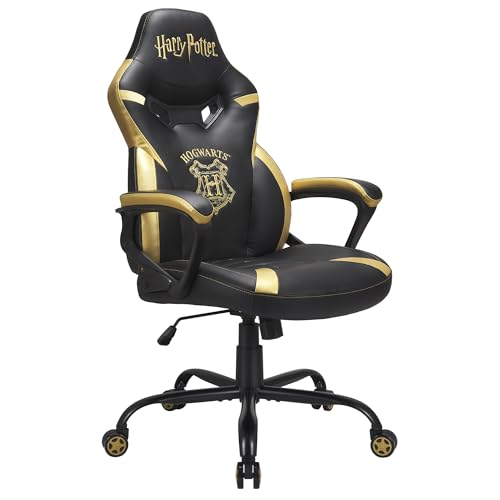 SUBSONIC Harry Potter - Gaming-Stuhl Hogwart - Bürostuhl für junior-Gamers - Schwarz und Gold - Offizielle Lizenz, M, SA5573-H5 Bild 4