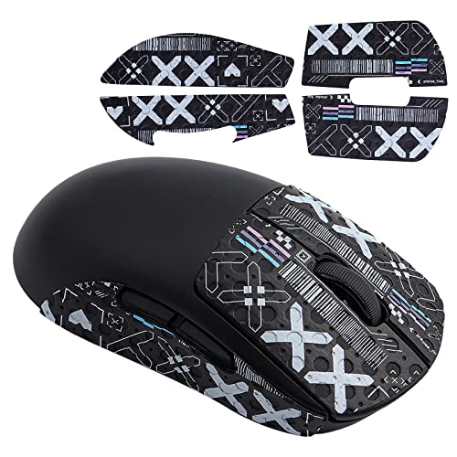 Hyekic Gaming Mouse Grip Tape für Logitech G Pro X Superlight, 4 Stück, Anti-Rutsch-Sticker, Gaming-Maus-Haut, Schweißbeständig, Selbstklebend, Profi-Maus-Upgrade-Set Bild 1
