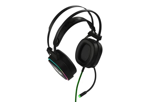 PUSAT Virtual 7.1 Gaming Headset Lite PC, Kopfhörer für Gamer, RGB Beleuchtung, 2.2m Geflochtenes Kabel, Realistischer Surround Klang, Basserlebnis mit den 50 mm Treibern Bild 4