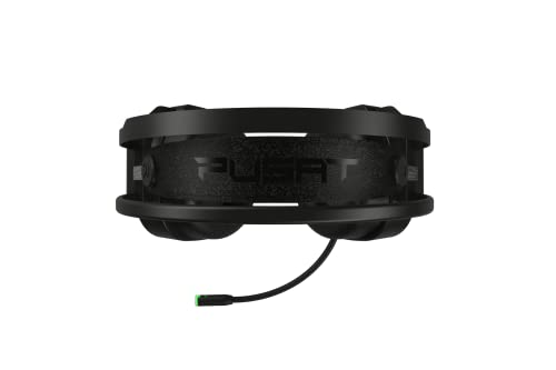 PUSAT Virtual 7.1 Gaming Headset Lite PC, Kopfhörer für Gamer, RGB Beleuchtung, 2.2m Geflochtenes Kabel, Realistischer Surround Klang, Basserlebnis mit den 50 mm Treibern Bild 5