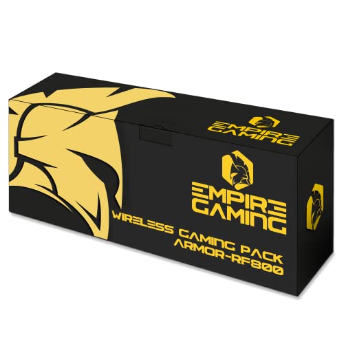 Empire Gaming - Armor RF800 Pack Clavier Souris Gaming Sans Fil Wireless AZERTY (FR Layout) RGB Rechargeable Avec Tapis de Souris -Clavier 2.4G -Souris 4800 DPI -PC PS4 PS5 Xbox One/Series Mac Bild 7
