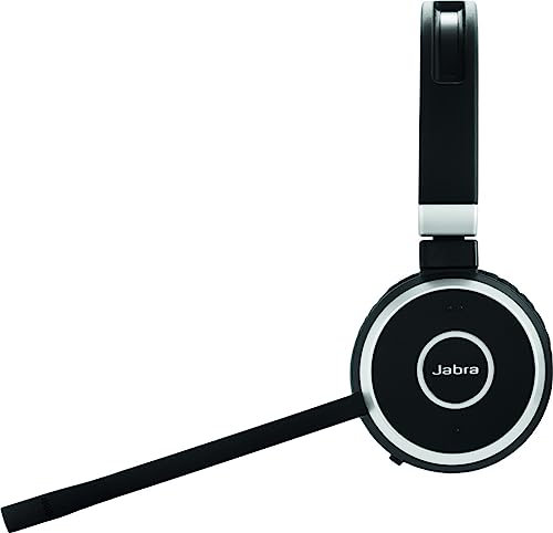 Jabra Evolve 65 SE Schnurloses Mono-Headset - Bluetooth-Headset mit Mikrofon mit Geräuschunterdrückung, langlebigem Akku und Ladestation - MS Teams Zertifiziert - Schwarz, 6593-833-399 Bild 3