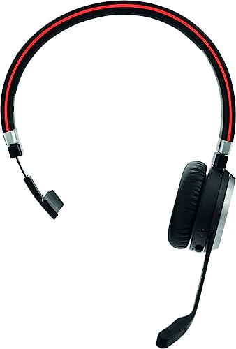 Jabra Evolve 65 SE Schnurloses Mono-Headset - Bluetooth-Headset mit Mikrofon mit Geräuschunterdrückung, langlebigem Akku und Ladestation - MS Teams Zertifiziert - Schwarz, 6593-833-399 Bild 4