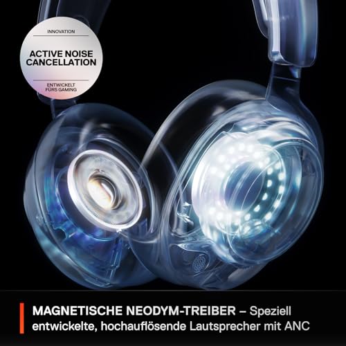 SteelSeries Arctis Nova Pro Wireless Xbox Headset - Gaming Headset Wireless - Unbegrenzte Akkulaufzeit; 2-Akku-System - Active Noise Cancellation - ClearCast Gen2 Mikro - Für Xbox, PC & mehr- Schwarz Bild 5