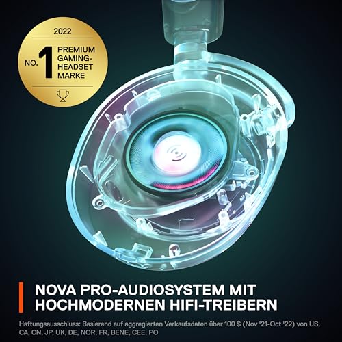 SteelSeries Arctis Nova Pro Xbox - Multi-System Gaming-Headset – Hi-Res Audio – 360° Surround-Sound – GameDAC Gen 2 – ClearCast Gen 2-Mikrofon – Xbox, PC, PS5, PS4, Switch 2 Bild 4