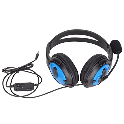Elprico Gaming-Headset, 3,5-mm-Gaming-Over-Ear-Headset-Kopfhörer mit Weichen Kunstleder-Ohrmuscheln mit Mikrofon für PC-Laptop für für One Bild 1