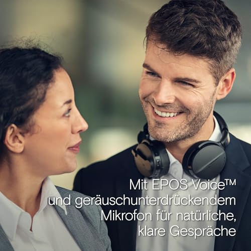 EPOS C50 Serie Fortschrittliches Noise Cancelling Headset: Bluetooth 5.0, Ultralange Akkulaufzeit, UC-Optimiert, Komfortdesign, Profiqualität für Teams und Zoom, Tragbar, Einfache Verbindung Bild 6