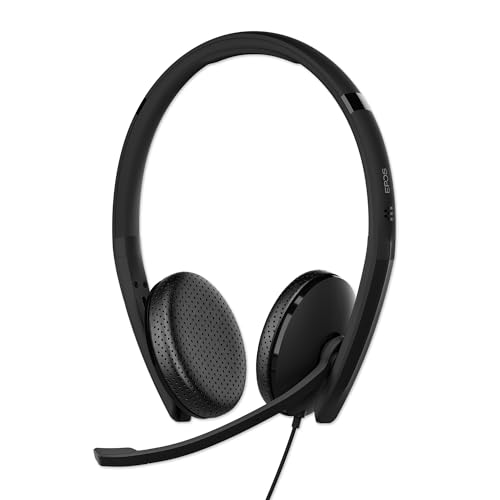 EPOS C10 USB-Headset mit Mikrofon, kabelgebundene Kopfhörer mit einfacher und flexibler USB-C-Verbindung und EPOS BrainAdapt-Technologie. Bild 1