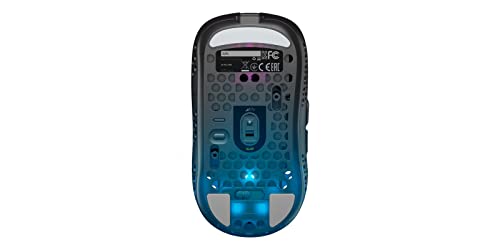 Xtrfy MZ1 Wireless, ultraleichte kabellose Gaming-Maus, 2.4 GHz Funk, Pixart 3370 Sensor, einzigartige Form für optimales Zielen, RGB-Beleuchtung, wiederaufladbar, schwarz Bild 5