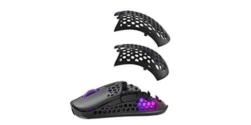 Xtrfy M42 Wireless, kabellose ultraleichte Gaming-Maus, optimiert für E-Sports, 2.4 GHz Funk, RGB-Beleuchtung, modulares Gehäuse (2 Größen inkl.), wiederaufladbar, schwarz Bild 3