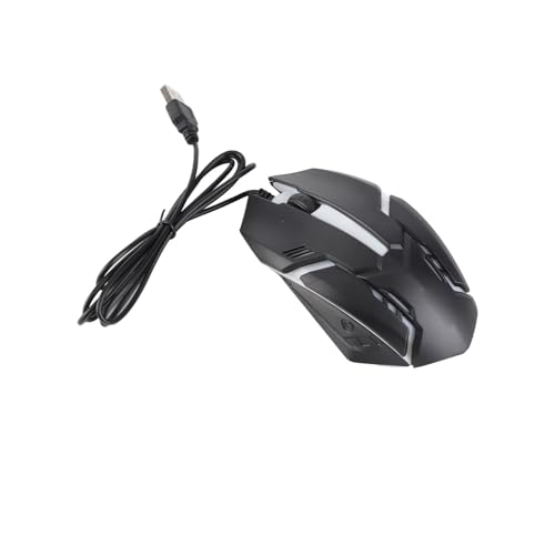 Annadue USB-Kabel-Gaming-Maus Ergonomische Schnelle PC-Computer Optische Mäuse Hochpräzise Gaming-Mäuse für Windows, PC, Mac, Laptop-Gamer(Schwarz) Bild 7