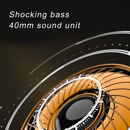 Yoidesu Over-Ear-Kopfhörer, Schwarzes Bluetooth 5.1-HiFi-Soundqualität-Gaming-Headset, Geringere Leistung, Bunte Lichter, Computerkopfhörer Bild 6