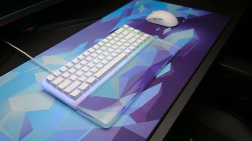 CHERRY XTRFY GP5, XL Gaming-Mauspad aus Stoff (920 x 400 x 3 mm), Glattes Speed-Pad für Präzision, Vernähte Kanten, Rutschfest, Maschinenwaschbar, Litus Blue Bild 2