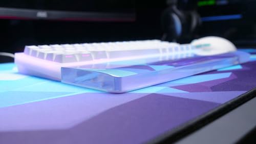 CHERRY XTRFY GP5, XL Gaming-Mauspad aus Stoff (920 x 400 x 3 mm), Glattes Speed-Pad für Präzision, Vernähte Kanten, Rutschfest, Maschinenwaschbar, Litus Blue Bild 4