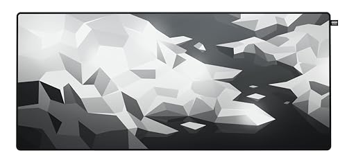 CHERRY XTRFY GP5, XL Gaming-Mauspad aus Stoff (920 x 400 x 3 mm), Glattes Speed-Pad für Präzision, Vernähte Kanten, Rutschfest, Maschinenwaschbar, Litus White Bild 1