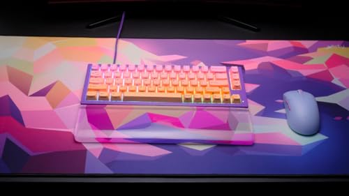 CHERRY XTRFY GP5, XL Gaming-Mauspad aus Stoff (920 x 400 x 3 mm), Glattes Speed-Pad für Präzision, Vernähte Kanten, Rutschfest, Maschinenwaschbar, Litus Pink Bild 2