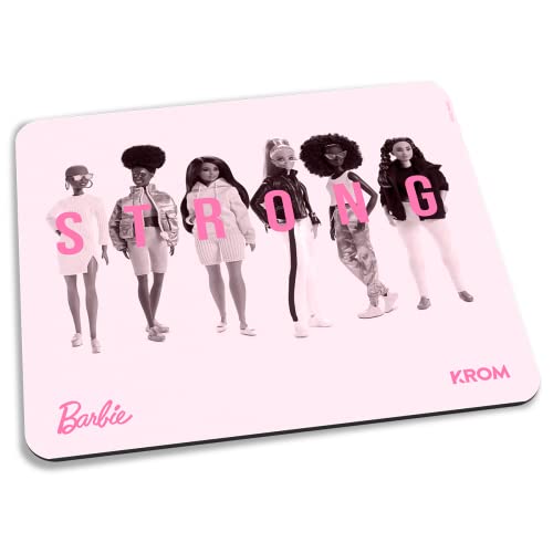 KROM Kit Tastatur, -Maus und -Mausunterlage Barbie Edition KANDY - Weiße LED-Membrantastatur, Maus optischem Sensor 6400 DPI, Mause-Matte hat eine Gummibasis, Deutsch layout, pink Bild 5