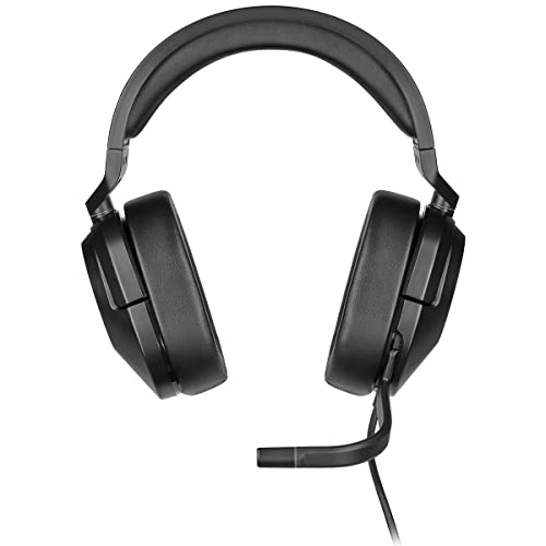 Corsair HS55 Stereo Kopfhörer Verkabelt Handgeführt Gaming Karbon, Neon Red Bild 2