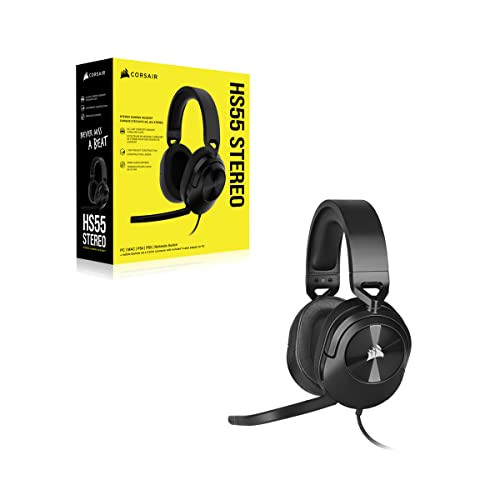 Corsair HS55 Stereo Kopfhörer Verkabelt Handgeführt Gaming Karbon, Neon Red Bild 4
