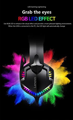 Lenovo Gaming-Headset HS15 3D Stereo mit verstellbarem Mikrofon und RGB-LED-Effekt Bild 7