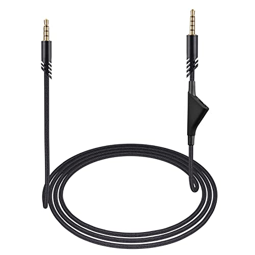 weishan A40 Kabel Ersatz für Astro A10 A40 TR Gaming-Headsets, 3,5 mm geflochtenes abnehmbares Audiokabel mit Inline-Lautstärkeregler, 1,8 m lang Bild 1