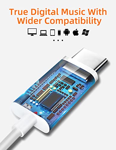 MAS CARNEY Kopfhörer USB C Kabelkopfhörer USBC TH4, In-Ear-Ohrhörer mit Mikrofon für iPhone 17 16 15 Pro Max, Samsung S26 S25 A16 A17 A56, Google Pixel und andere Smartphones mit Typ-C-Schnittstelle Bild 2