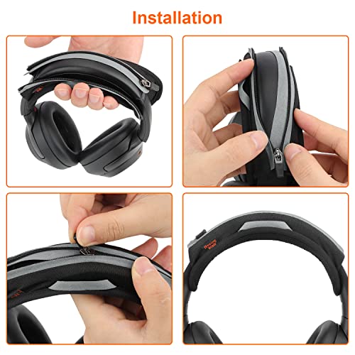 Universal Ersatz Kopfhörer Kopfband Schutz Kopfband Polster Kopfband Abdeckung Kompatibel mit Sony Bose JBL Kopfbandschutz Kopfhörer für Stereo Headset mit Geräuschunterdrückung Bild 4