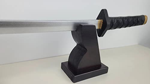 NANGOPOP Katana-Schwertständer aus Holz – anständiger japanischer Samurai-Schwerthalter, Holzregal für Messer, Dolch zu Hause oder im Büro Bild 2