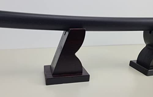 NANGOPOP Katana-Schwertständer aus Holz – anständiger japanischer Samurai-Schwerthalter, Holzregal für Messer, Dolch zu Hause oder im Büro Bild 7
