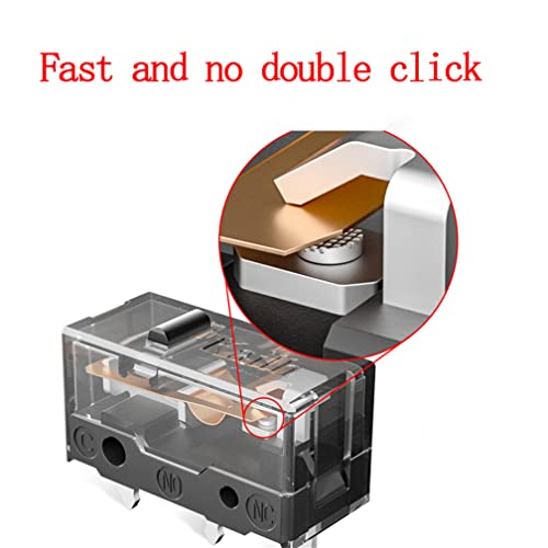 4 Stück Neu für Kailh GM 8.0 Maus Mikroschalter, 3 Pin Links/Rechts Taste für 80M Life Gaming Maus Bild 3