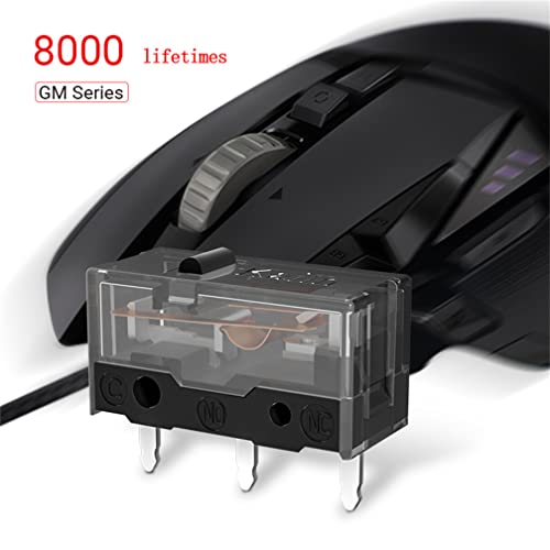 4 Stück Neu für Kailh GM 8.0 Maus Mikroschalter, 3 Pin Links/Rechts Taste für 80M Life Gaming Maus Bild 7