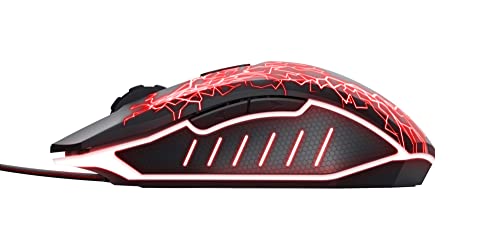 Trust Gaming GXT 105 Gaming Maus mit LED-Lichtdesign, 800-4000 DPI, 6 Tasten, Gaming Mouse für PC, Laptop, Spielkonsole - Schwarz Bild 5