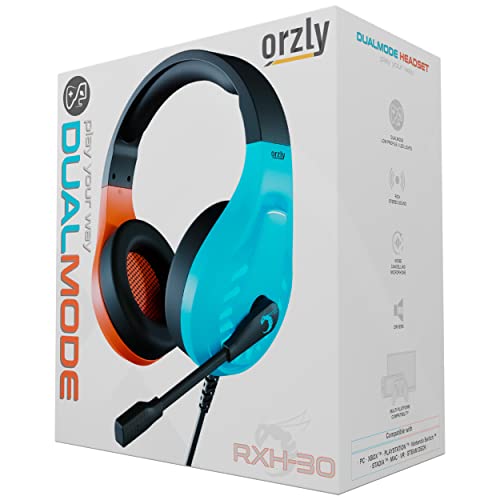 Orzly Gaming-Headset für PC und Spielekonsolen PS5, PS4, Xbox Series X | S, Xbox One, Nintendo Switch und Google Stadia Stereo-Sound mit Mikrofon mit Geräuschunterdrückung – RXH-30 Tanami Edition Bild 2