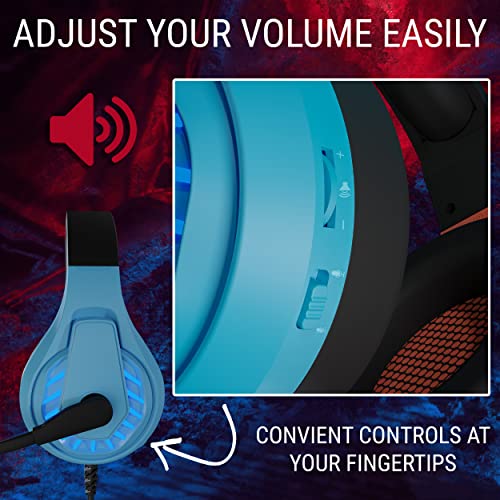 Orzly Gaming-Headset für PC und Spielekonsolen PS5, PS4, Xbox Series X | S, Xbox One, Nintendo Switch und Google Stadia Stereo-Sound mit Mikrofon mit Geräuschunterdrückung – RXH-30 Tanami Edition Bild 7