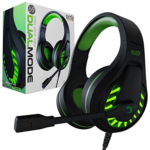 Orzly Gaming-Headset für PC und Spielekonsolen, kompatibel mit PS5, PS4, Xbox Series X | S, Xbox One, Switch und Steam Deck mit Geräuschunterdrückung – RXH-30 Sagano Edition Bild 1