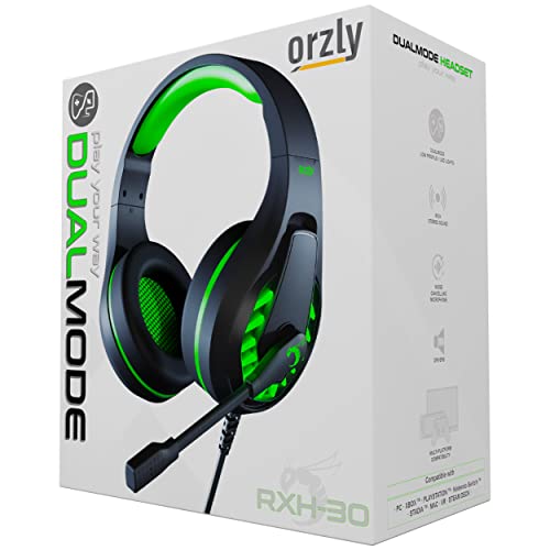 Orzly Gaming-Headset für PC und Spielekonsolen, kompatibel mit PS5, PS4, Xbox Series X | S, Xbox One, Switch und Steam Deck mit Geräuschunterdrückung – RXH-30 Sagano Edition Bild 2