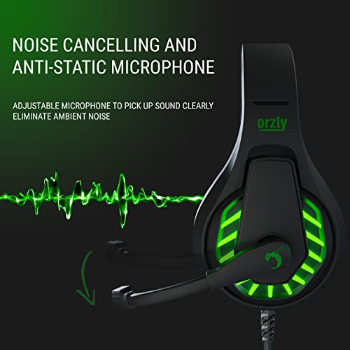 Orzly Gaming-Headset für PC und Spielekonsolen, kompatibel mit PS5, PS4, Xbox Series X | S, Xbox One, Switch und Steam Deck mit Geräuschunterdrückung – RXH-30 Sagano Edition Bild 4