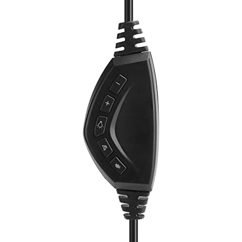 Kabelgebundene Over Ear Kopfhörer, RGB Lichteffekt Over Ear Gaming Headset mit Geräuschunterdrückung, Jungen Mädchen Gaming Kopfhörer, mit Mikrofon, für Computer Laptop Notebook(Schwarz) Bild 5