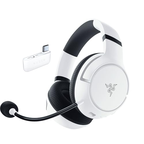 Razer Kaira HyperSpeed - Kabelloses Multiplattform-Gaming-Headset für Xbox (HyperSpeed Wireless, Triforce 50-mm-Treiber, HyperClear Kardioiden-Mik, FlowKnit Memory Foam Ohrpolster) Weiß Bild 1