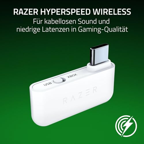 Razer Kaira HyperSpeed - Kabelloses Multiplattform-Gaming-Headset für Xbox (HyperSpeed Wireless, Triforce 50-mm-Treiber, HyperClear Kardioiden-Mik, FlowKnit Memory Foam Ohrpolster) Weiß Bild 2