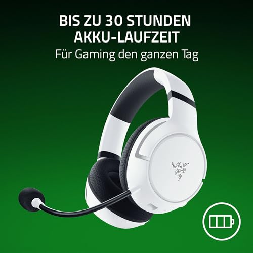 Razer Kaira HyperSpeed - Kabelloses Multiplattform-Gaming-Headset für Xbox (HyperSpeed Wireless, Triforce 50-mm-Treiber, HyperClear Kardioiden-Mik, FlowKnit Memory Foam Ohrpolster) Weiß Bild 7