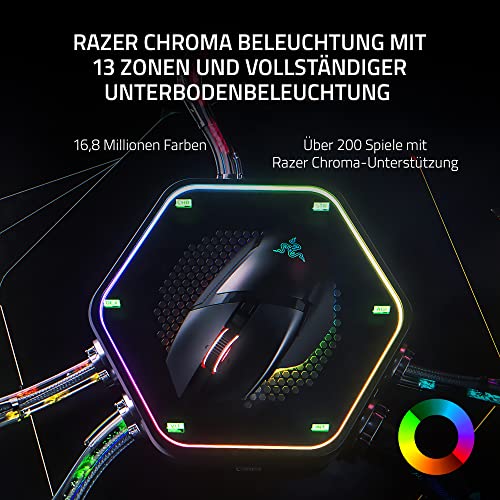 Razer Basilisk V3 Pro - Anpassbare kabellose Gaming-Maus HyperScroll Tilt Wheel (Focus Pro 30K Optischer Sensor, 13-Zonen Chroma-Beleuchtung, 10+1 Programmierbare Tasten) Schwarz Bild 4